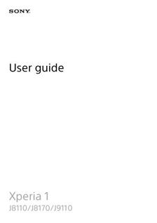 Sony Xperia 1 manual. Tablet Instructions.